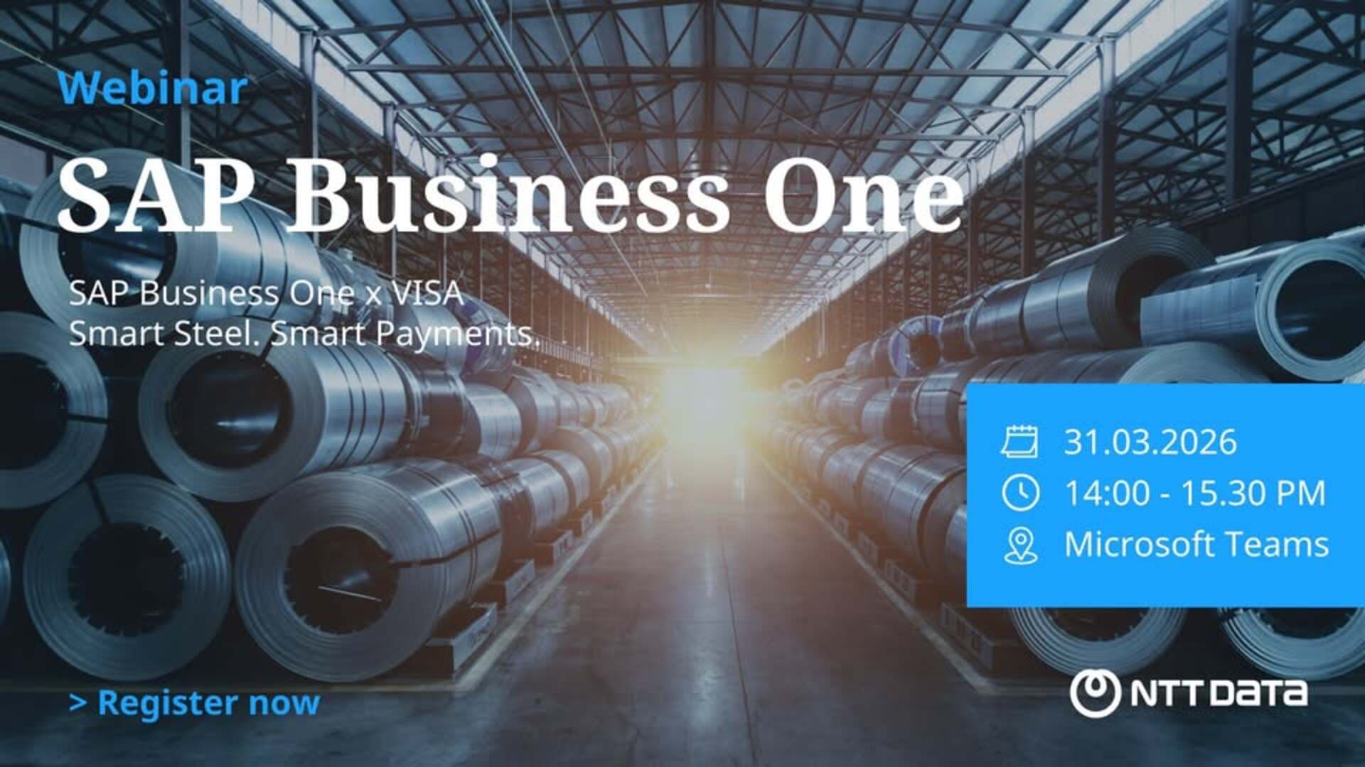 SAP Business One x VISA Smart Steel. Smart Payments.